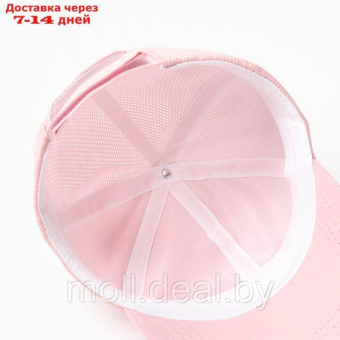 Кепка "Бейсболка" для девочки, цвет розовый, размер 52-54 - фото 4 - id-p227084620
