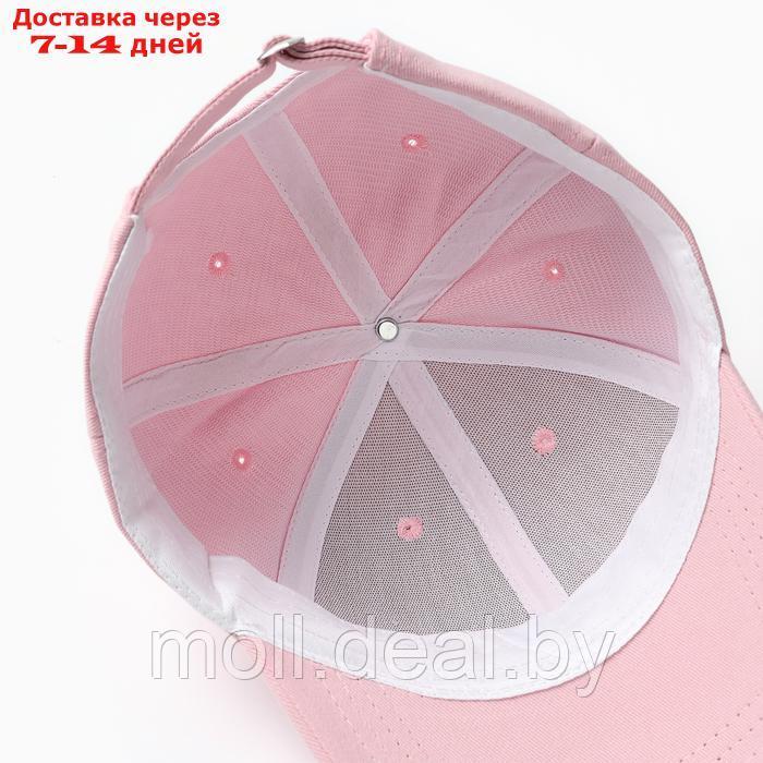 Кепка "Бейсболка" для девочки, цвет светло-розовый, размер 52-54 - фото 4 - id-p227084623