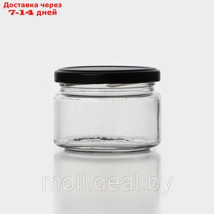 Набор стеклянных банок с черной крышкой и этикеткой, ТО-82, 0,25 л, 6 шт - фото 4 - id-p227076671