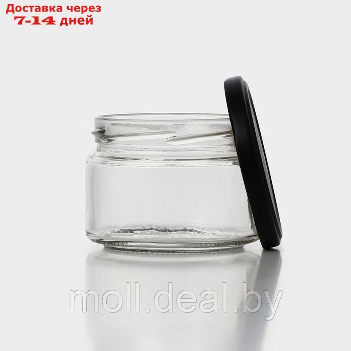 Набор стеклянных банок с черной крышкой и этикеткой, ТО-82, 0,25 л, 6 шт - фото 5 - id-p227076671