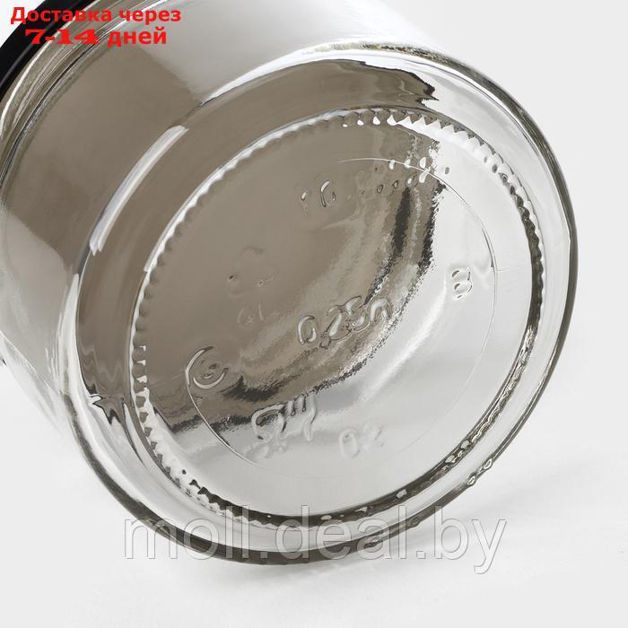 Набор стеклянных банок с черной крышкой и этикеткой, ТО-82, 0,25 л, 6 шт - фото 7 - id-p227076671
