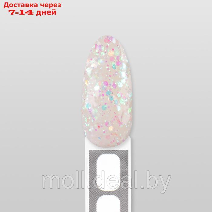 Гель (POLYGEL) для ногтей (для наращивания) LED/UV 30мл GLITTER (SJ78) накл QF - фото 5 - id-p227078668