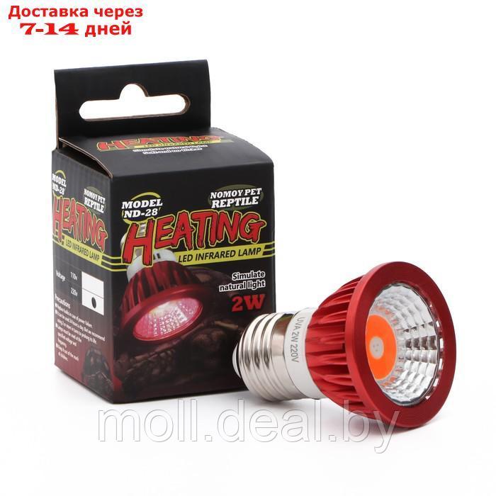 Лампа LED для террариума NomoyPet светодиодная, инфракрасная, цоколь Е27 - фото 1 - id-p226888371