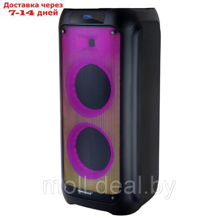 Портативная караоке система Perfeo Power Box 35 Flame, 35 Вт, AUX, USB, SD, BT, чёрная - фото 1 - id-p227086605