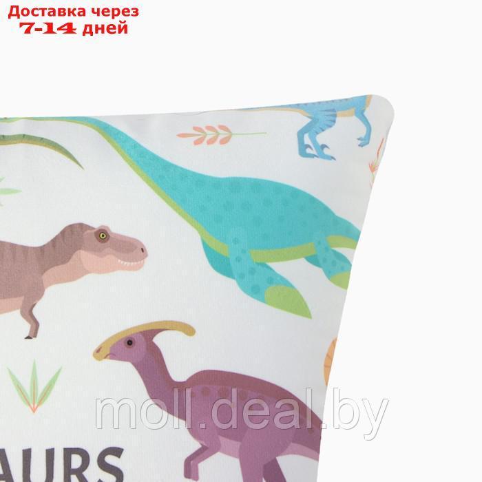 Подушка декоративная Этель "Dinosaurs" 40*40см, велюр - фото 2 - id-p227102274