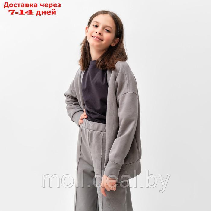 Костюм для девочки (кардиган, брюки) MINAKU цвет серый, рост 122 см - фото 5 - id-p227106407