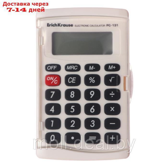 Калькулятор карманный 8-разрядов ErichKrause PC-131 Classic, белый - фото 2 - id-p227079655