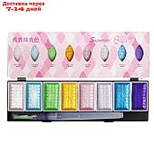Краски акварельные перламутровые 8 цветов + кисть в пластиковой коробке  PG-8