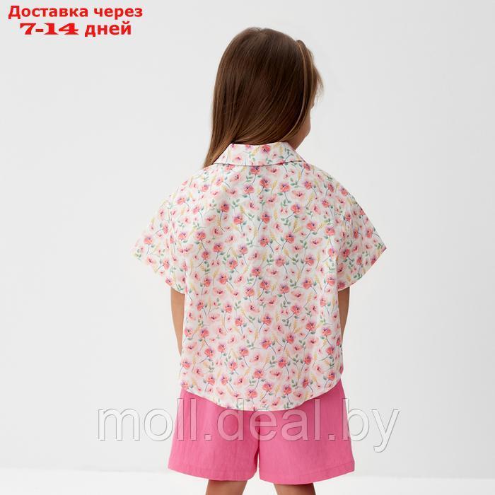 Костюм для девочки (рубашка и шорты) KAFTAN, р.30 (98-104), розовый - фото 3 - id-p227085619