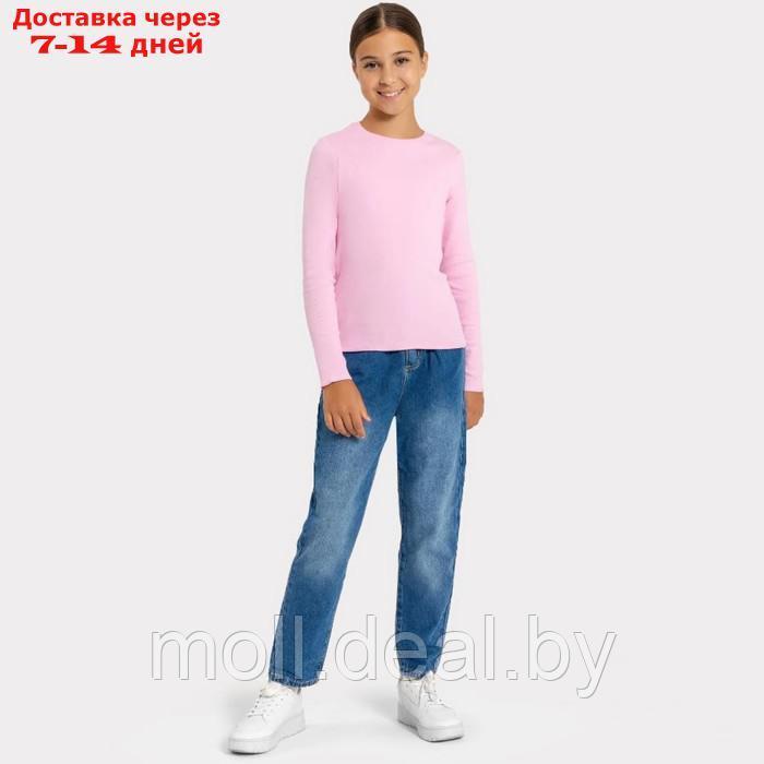 Лонгслив для девочки, цвет розовый, рост 134-140 см - фото 1 - id-p227087601