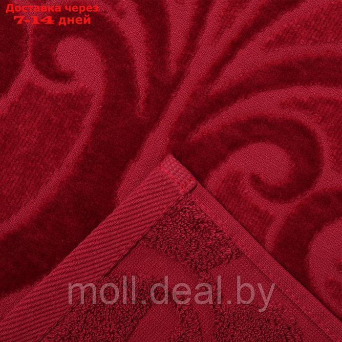 Полотенце махровое Costanza цвет бордовый, 70Х130, 460г/м хл100% - фото 4 - id-p226889380