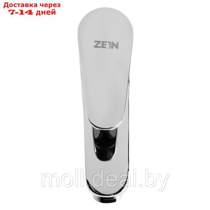 Смеситель для раковины ZEIN Z3411, однорычажный, на гайке, картридж керамика 35 мм, серый - фото 2 - id-p226890341