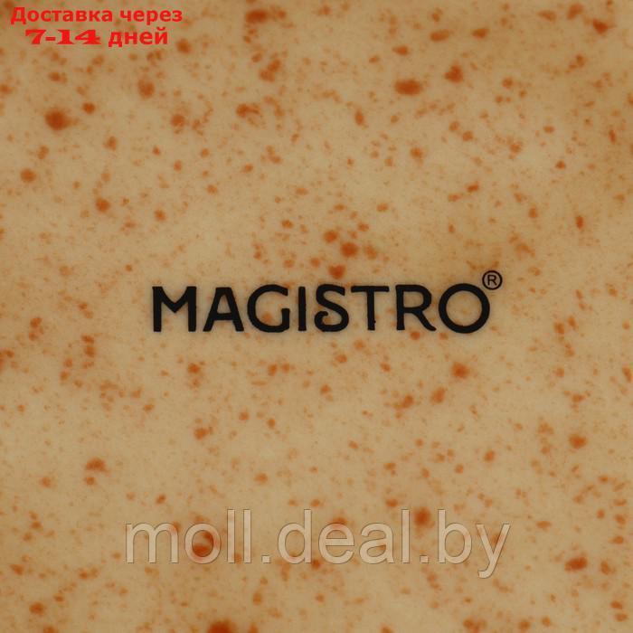 Блюдо сервировочное фарфоровое Magistro Stone, 24,5×11,5×2,5 см - фото 5 - id-p227076686