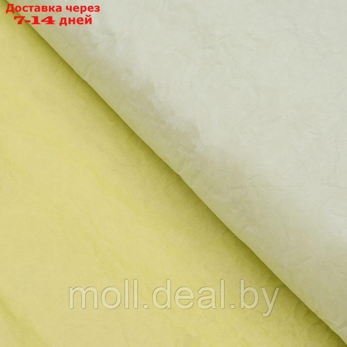 Бумага упаковочная "Эколюкс двухцветная", МИКС салатовый-желтый пастель, 0,68 x 5 м - фото 3 - id-p226885499