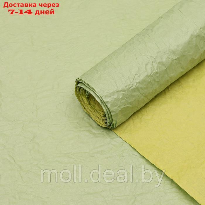 Бумага упаковочная "Эколюкс двухцветная", МИКС салатовый-желтый пастель, 0,68 x 5 м - фото 10 - id-p226885499