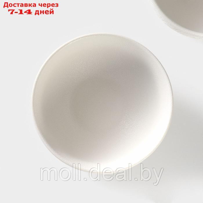 Набор салатников фарфоровых Magistro Lofty, 2 предмета: 600 мл, d=14 см, цвет белый - фото 3 - id-p227076687