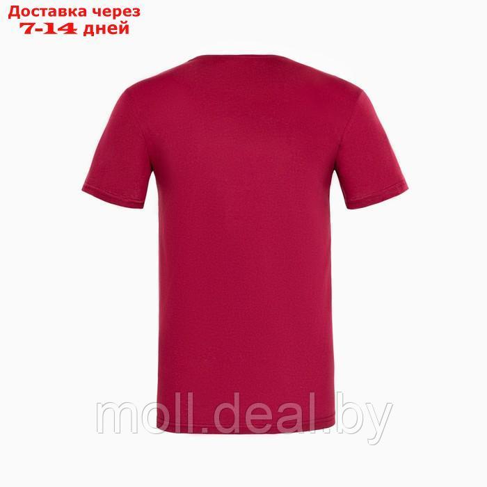 Футболка мужская, цвет бордо, размер 46 - фото 7 - id-p227121742