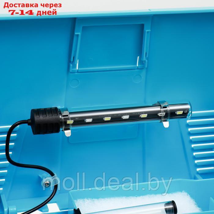 Аквариум SeaStar HX-240ZF в комплекте: LED-лампа двухцветная, фильтр 200 л/ч, 12 л, голубой - фото 8 - id-p226888388
