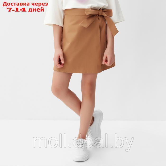 Юбка-шорты для девочки MINAKU, цвет коричневый, рост 128 см - фото 1 - id-p227085633