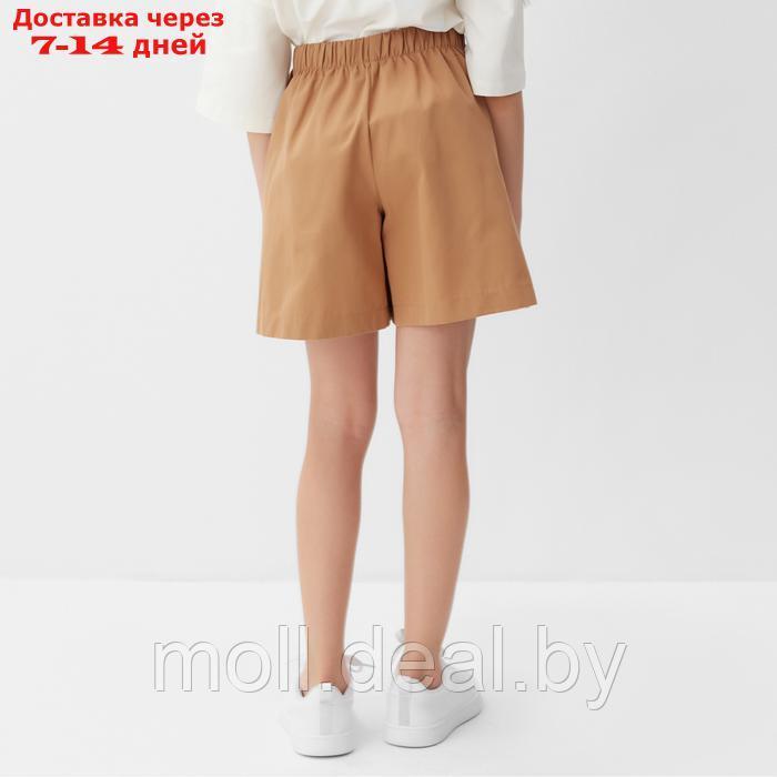 Юбка-шорты для девочки MINAKU, цвет коричневый, рост 128 см - фото 3 - id-p227085633