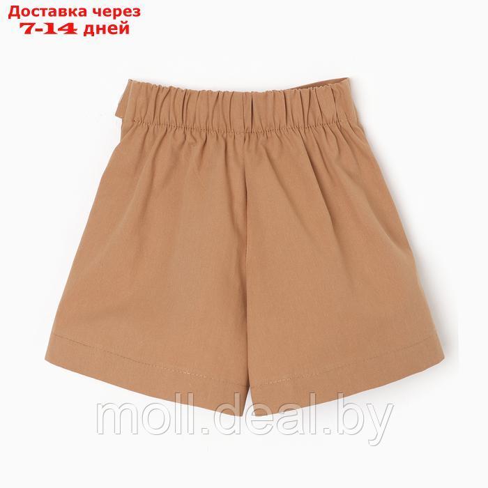 Юбка-шорты для девочки MINAKU, цвет коричневый, рост 128 см - фото 5 - id-p227085633
