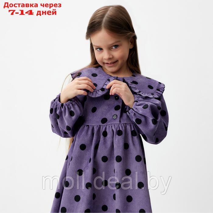 Платье детское вельветовое KAFTAN "Горошек" р.34 (122-128 см) - фото 4 - id-p227085637