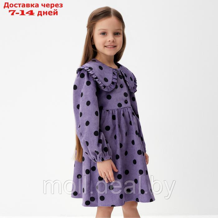 Платье детское вельветовое KAFTAN "Горошек" р.34 (122-128 см) - фото 5 - id-p227085637