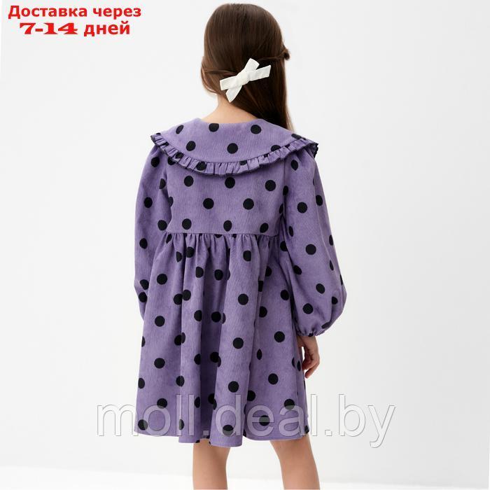 Платье детское вельветовое KAFTAN "Горошек" р.34 (122-128 см) - фото 6 - id-p227085637