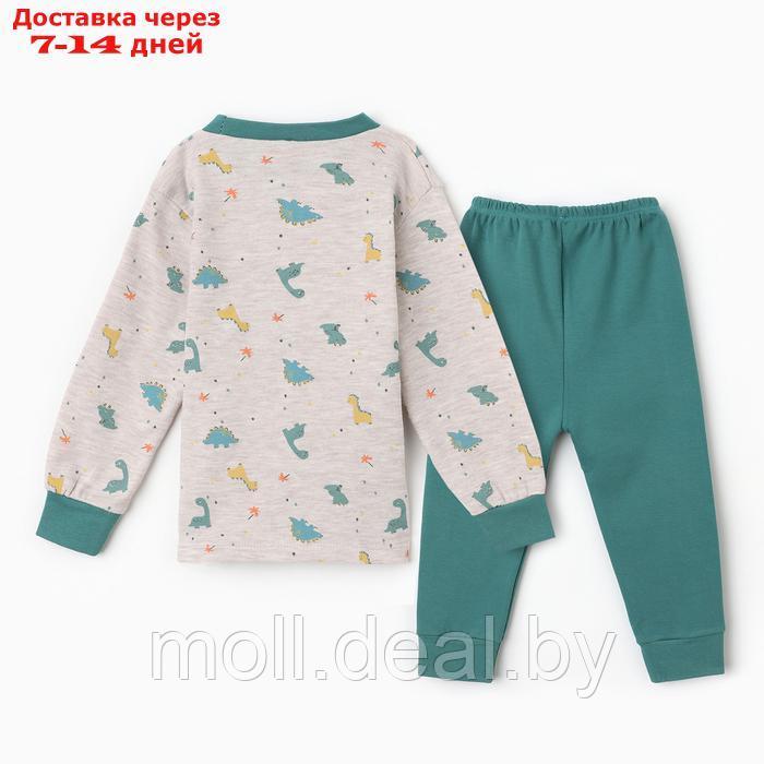 Комплект детский (лонгслив, брюки), цвет зелёный, рост 92 см - фото 6 - id-p227087616