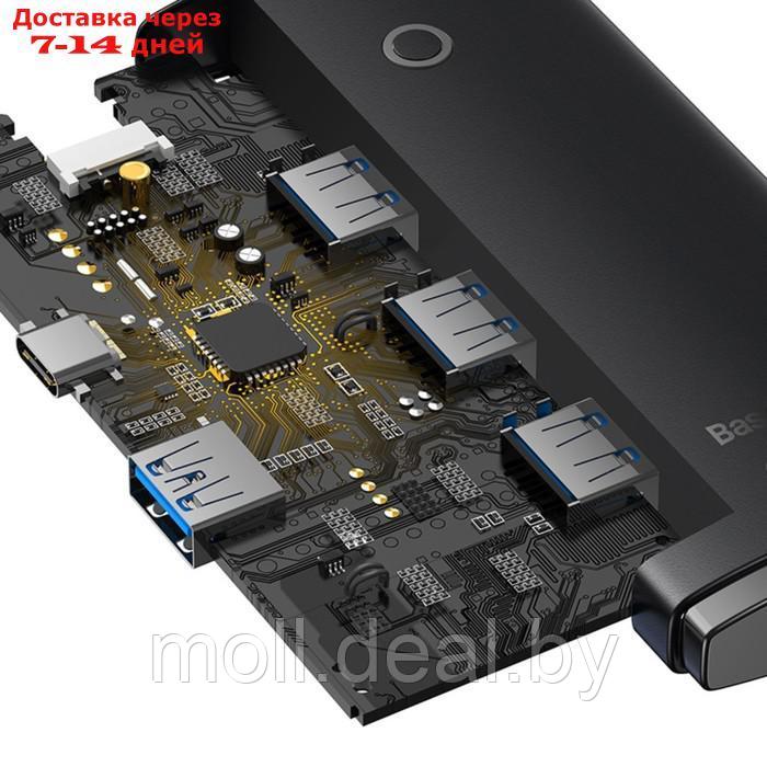 Адаптер-разветвитель (HUB) Baseus, USB - 4хUSB 3.0, 0.25 см, чёрный - фото 7 - id-p227090615
