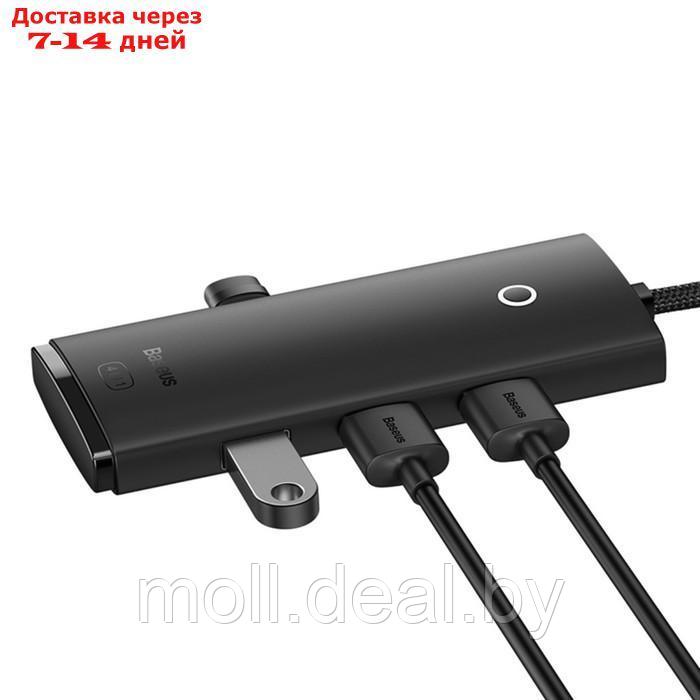Адаптер-разветвитель (HUB) Baseus, USB - 4хUSB 3.0, 0.25 см, чёрный - фото 8 - id-p227090615
