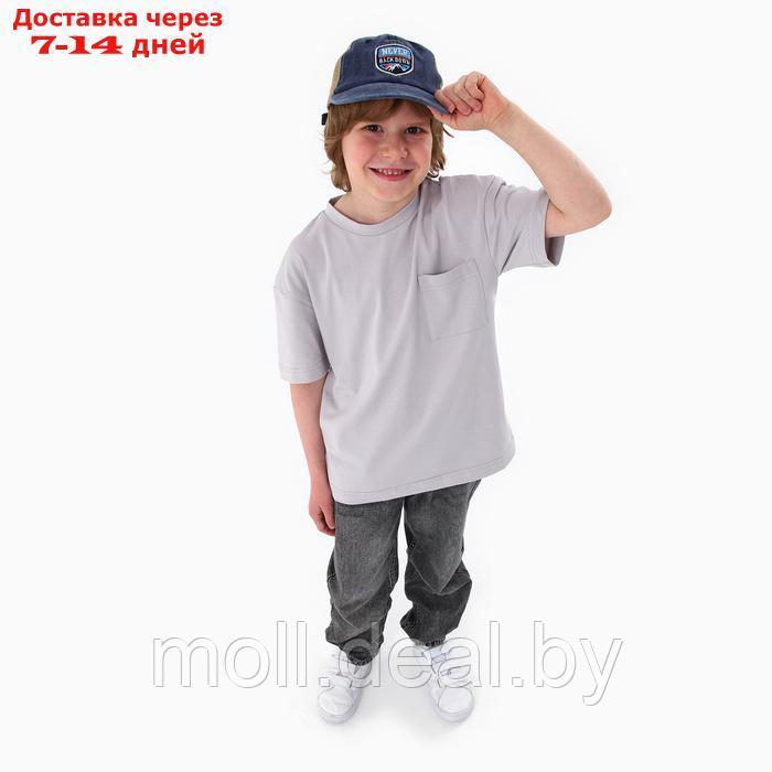 Кепка детская для мальчика "Never"джинса+сетка, р-р 52-54 5-7 лет - фото 10 - id-p227084646