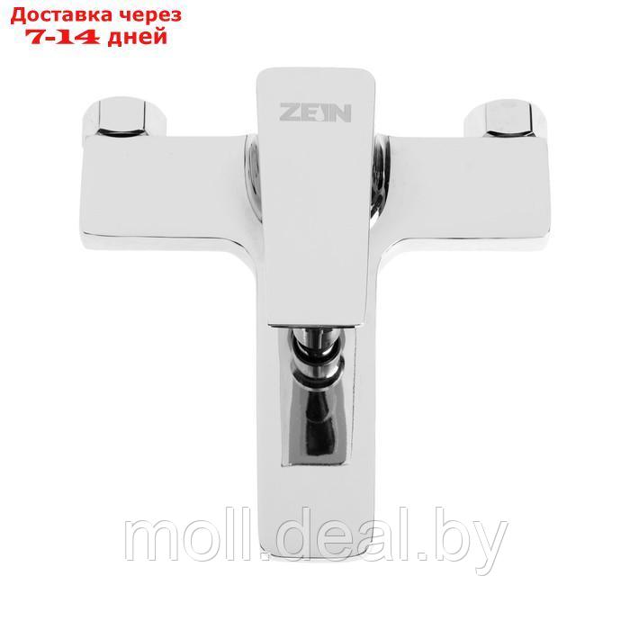 Смеситель для ванны ZEIN Z3889, однорычажный, лейка 3 режима, шланг, держатель, хром - фото 3 - id-p226890354