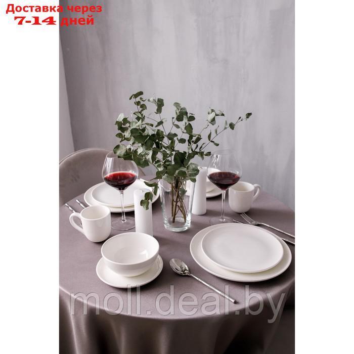 Набор тарелок фарфоровых глубоких Magistro Mien, 6 предметов: 500 мл, d=14 см, цвет белый - фото 8 - id-p227076701