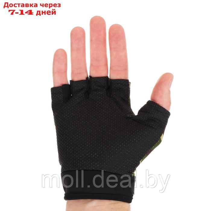 Перчатки "СИБИРСКИЙ СЛЕДОПЫТ", хаки, без пальцев, размер XL - фото 3 - id-p227112621