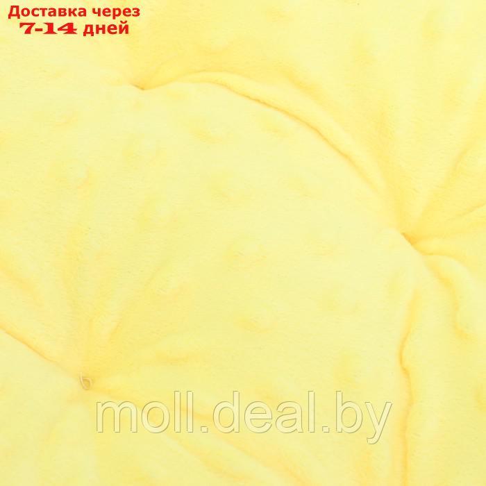 Лежак для животных "Нежность", 45 х 45 х 10 см, жёлтый - фото 4 - id-p227091601