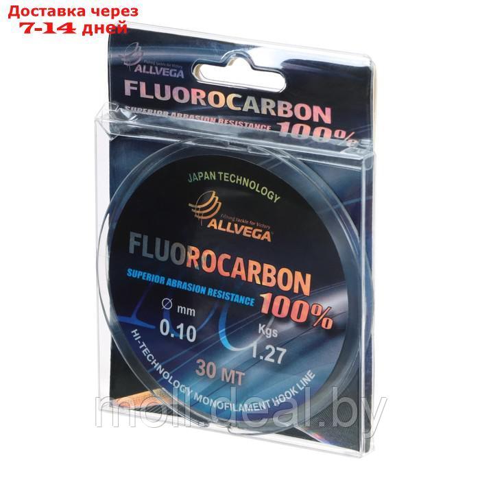 Леска монофильная ALLVEGA "FX Fluorocarbon 100%" 30м 0,10мм, 1,27кг, флюорокарбон 100% - фото 2 - id-p227116268
