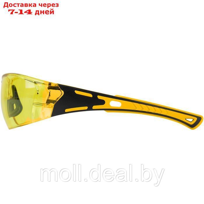 Очки защитные Denzel 89192, открытые, поликарбонатные, желтая линза, 2х комп. дужки - фото 2 - id-p226890366