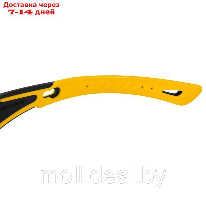 Очки защитные Denzel 89192, открытые, поликарбонатные, желтая линза, 2х комп. дужки - фото 3 - id-p226890366