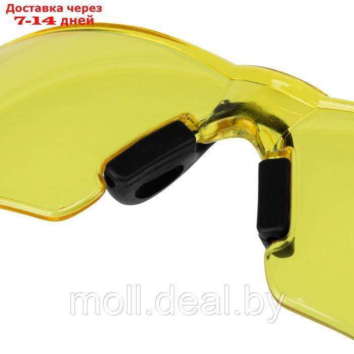 Очки защитные Denzel 89192, открытые, поликарбонатные, желтая линза, 2х комп. дужки - фото 4 - id-p226890366