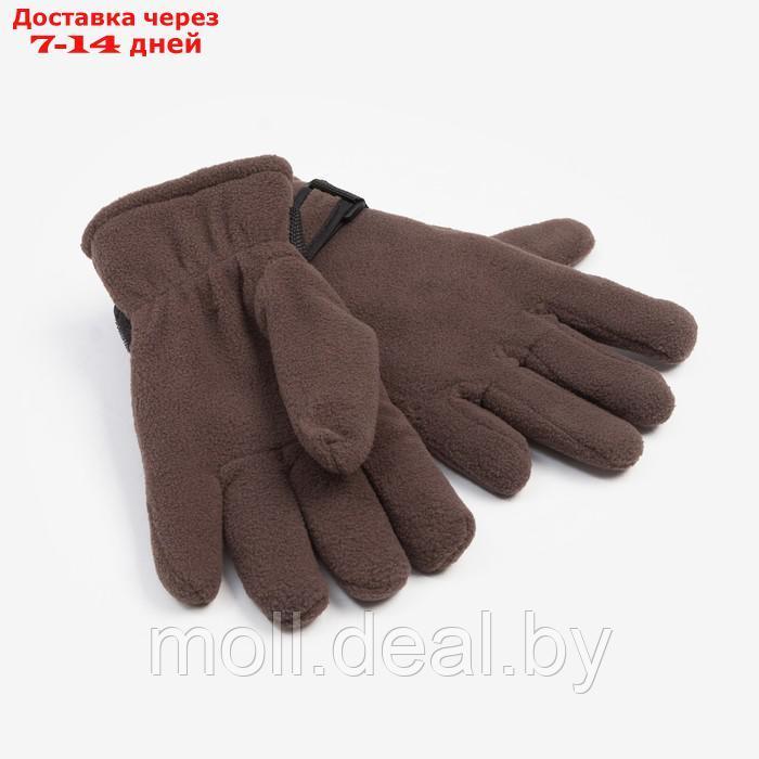 Перчатки женские MINAKU, двухслойные, цв. коричневый, р-р 24 см - фото 2 - id-p227121759