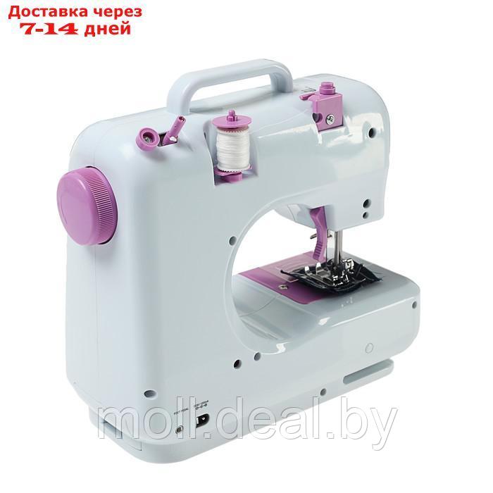 Швейная машина VLK Napoli 1400, 12 операций, 4хАА/от сети, бело-розовая - фото 3 - id-p227086638