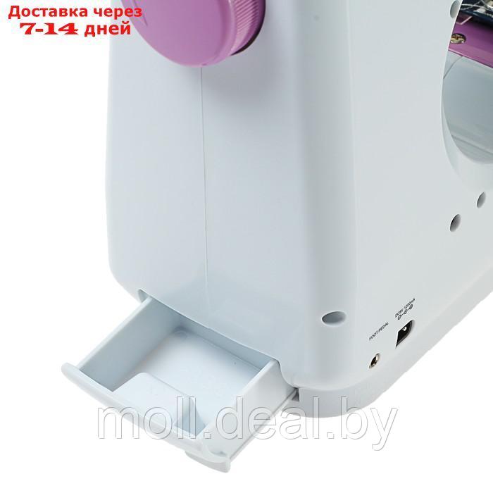 Швейная машина VLK Napoli 1400, 12 операций, 4хАА/от сети, бело-розовая - фото 9 - id-p227086638