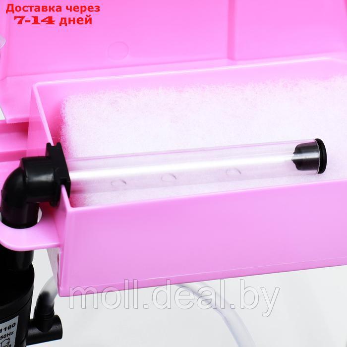 Аквариум SeaStar HX-240F в комплекте: LED-лампа, фильтр, 10 л, розовый - фото 7 - id-p226888405