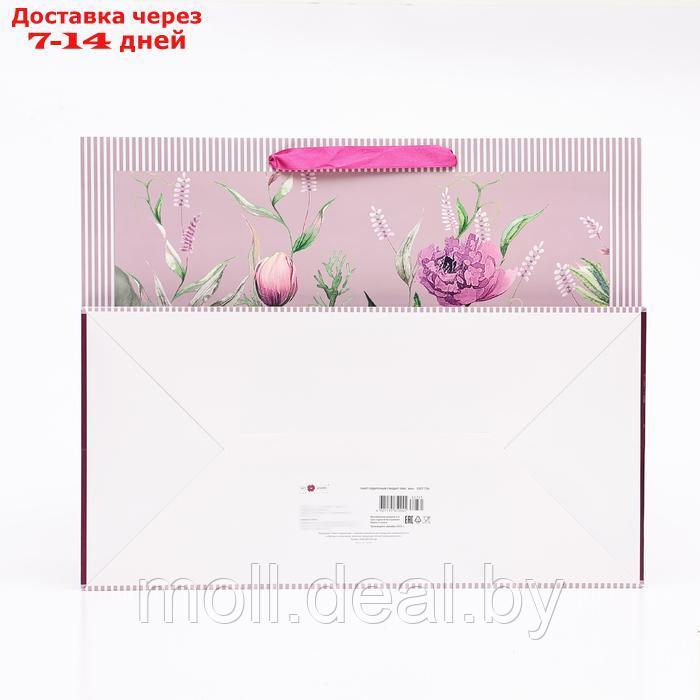 Пакет подарочный "Разноцветные розы", 50 х 40 х 25 см - фото 2 - id-p226885525