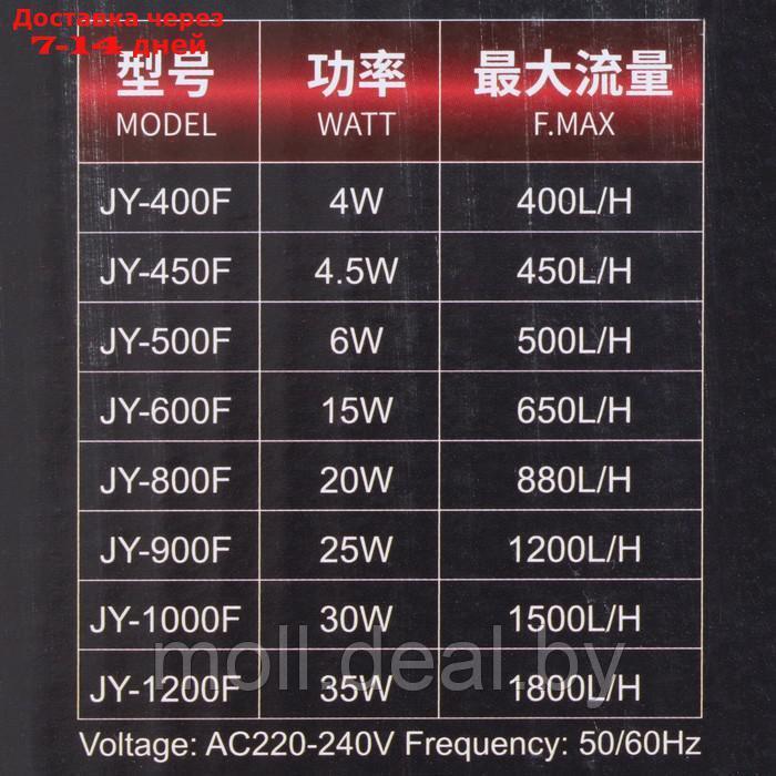 Фильтр внутренний JINGYE JY-450F, 450 л/ч, 4,5 Вт - фото 7 - id-p226888410