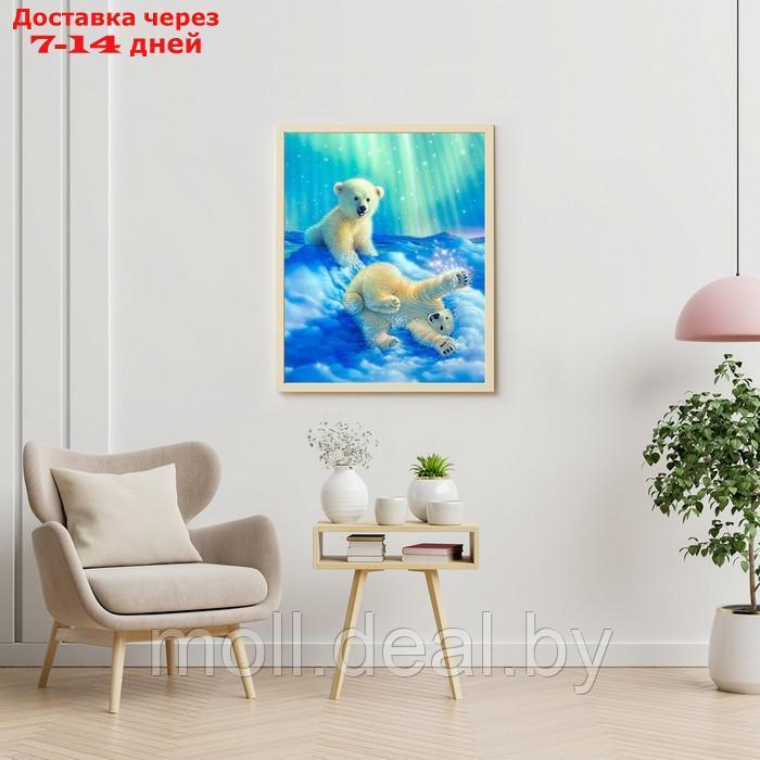 Картина по номерам, 40 × 50 см "Белые медвежата" 25 цветов - фото 3 - id-p227102382