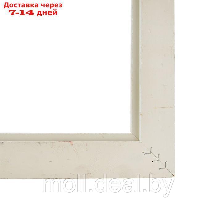 Рама для картин (зеркал) 25 х 35 х 4 см, дерево "Версаль", бело-золотой - фото 4 - id-p227104433