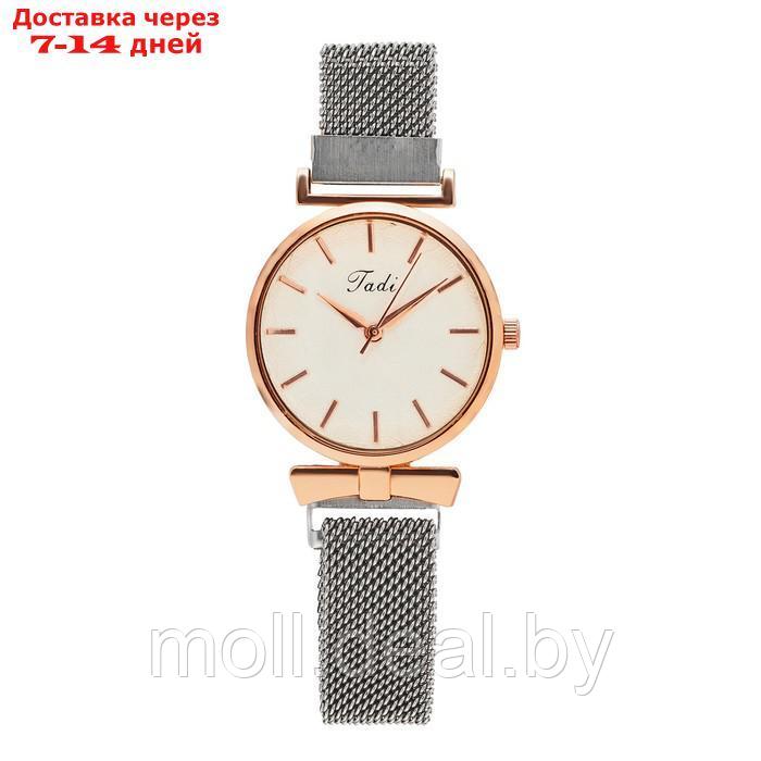 Часы наручные женские, d-3.2 см, магнитный браслет, серебро - фото 2 - id-p227100153
