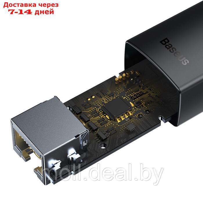 Адаптер Baseus Lite Series Ethernet Adapter, USB A- RJ45 (100Mbps), черный - фото 8 - id-p227090636